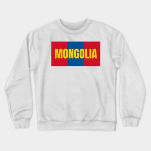 Mongolia Flag Colors Crewneck Sweatshirt